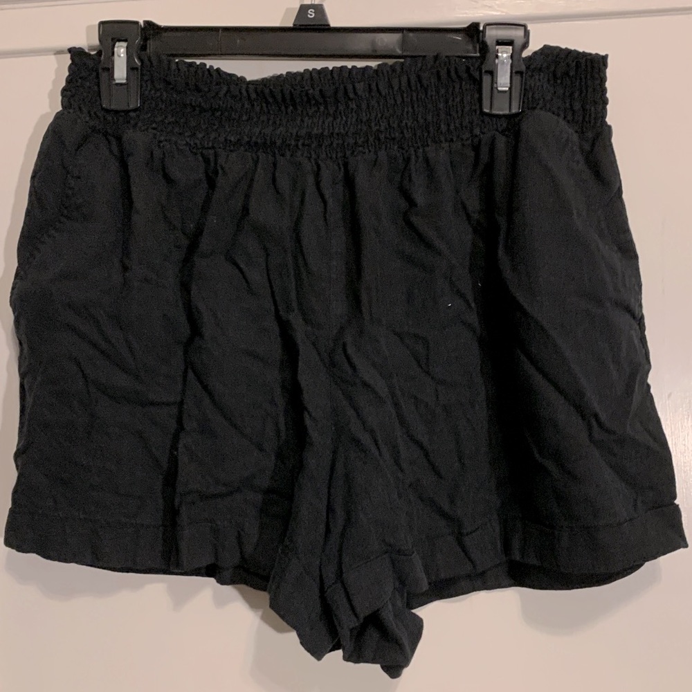 Forever 21+ Paperbag Waist Mid Short Black plus size 1X
